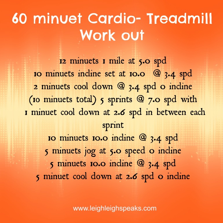 1rst cardio work out